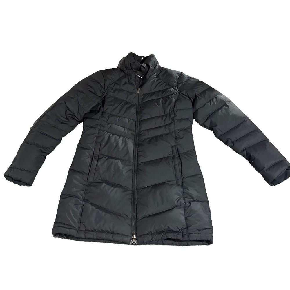 Columbia‎ Womens Size Small Duck Down Puffer Coat Black EUC